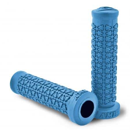 A'ME ATV Round Grips – Light Blue, Large Diameter Handlebar Grips for 4-Wheelers & Quads, Made in USA
