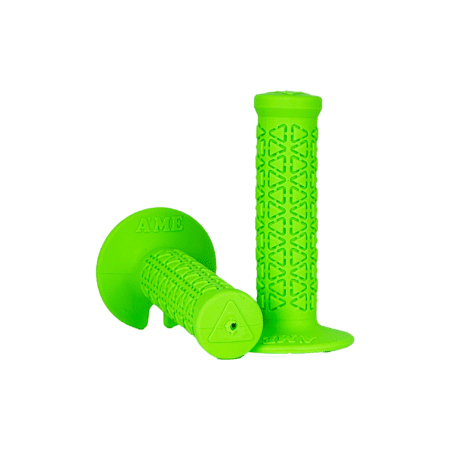 A'ME BMX Mini Grips – Fluorescent Green – Kids Bike Grips with Round Pattern