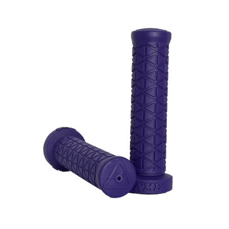 Best ATV Grips – A'ME Tri Pattern Handlebar Grips, Dark Purple, for Quads & 4-Wheelers, Made in USA